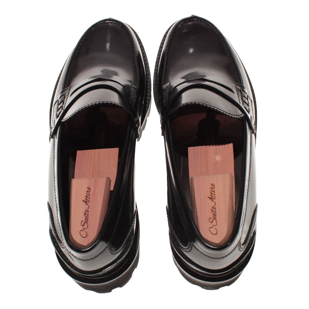 Tagilatore NWB Brody Slip On Loafers Size 45 (US 12) in Black Leather